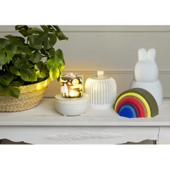 Little L Silicone Baby Toy, Rainbow - Shades of Green, Pink, and Blue