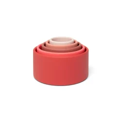 Little L Silicone Baby Toys, Stacking Bowls - Rose Shades