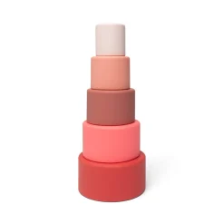 Little L Silicone Baby Toys, Stacking Bowls - Rose Shades