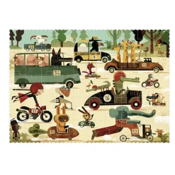Londji Pocket Puzzle, Vroom Vroom - 50 Pieces