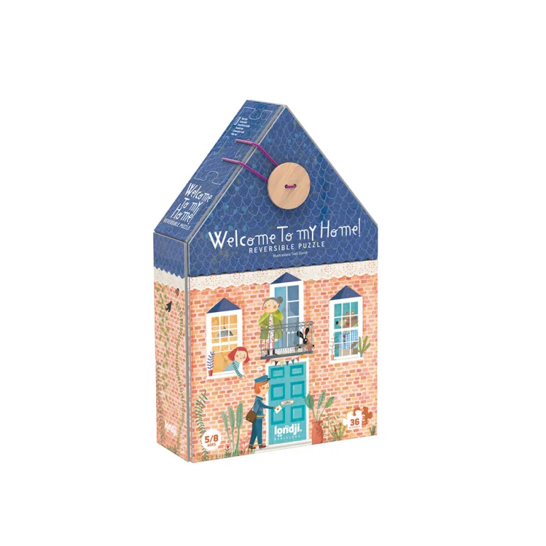 Londji Puzzle, Reversible, Welcome to My Home - 36 Pieces