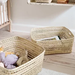 Lubilu Basket Made of Palm Leaves, L48 - 48 x 40 x 20 cm