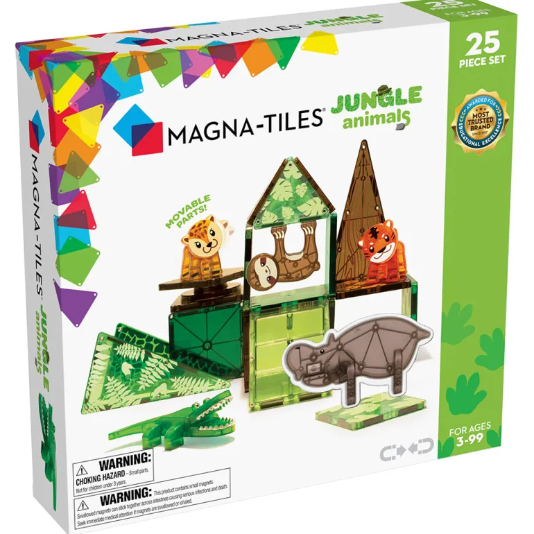 Magna-Tiles Jungle Animals, Set of 25 Pieces