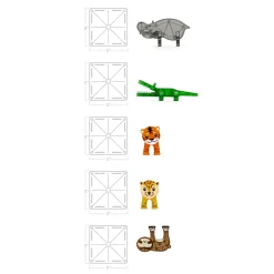 Magna-Tiles Jungle Animals, Set of 25 Pieces