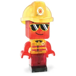 Magna-Tiles Magnetic Building Set, Fire and Rescue Station - 27 Pieces