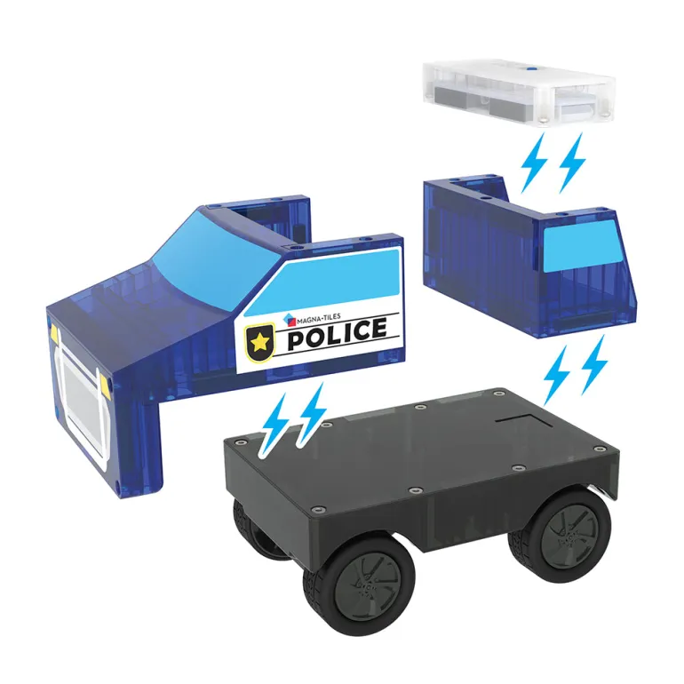 Magna-Tiles Magnetic Building Set, Police Station 36 Pieces