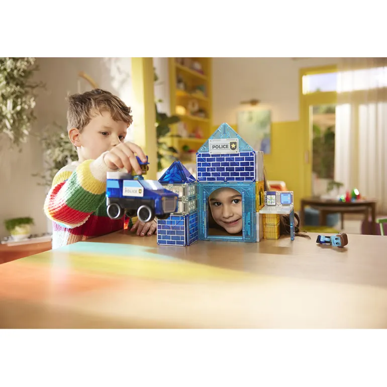 Magna-Tiles Magnetic Building Set, Police Station 36 Pieces