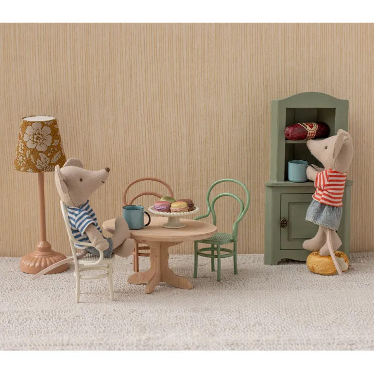 Maileg Doll Accessory, Oval Dining Table for Mice - Natural