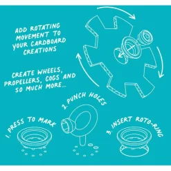 Makedo Roto, Rings for Build-Your-Own Cardboard Creations