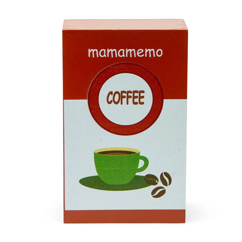Mamamemo Wooden Play Food, Coffee Beans Pack