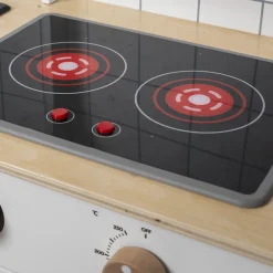 Mamamemo Wooden Play Kitchen with Cooktop