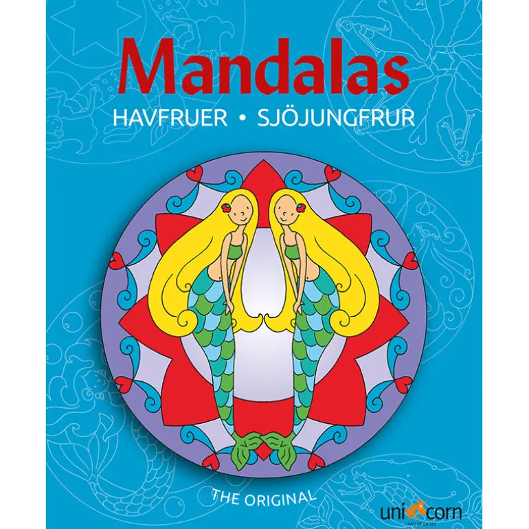Mandalas Coloring Book, Mermaids - Ages 4 and Up