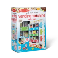Melissa & Doug Play Food, Snack Vending Machine – 16-Piece Set