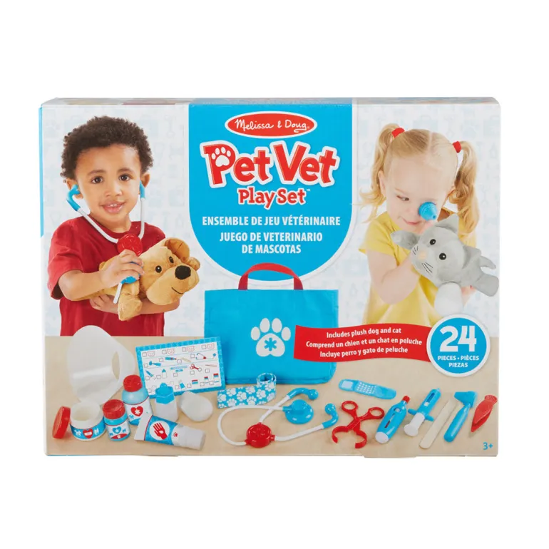 Melissa & Doug Veterinarian Set with 24 Pieces