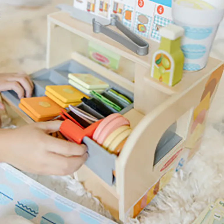 Melissa & Doug Wooden Play Food, Sandwich Bar - 56 Pieces