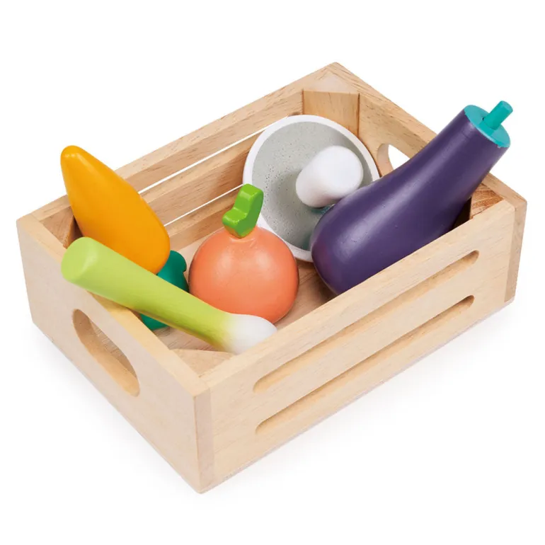 Mentari, Wooden Play Food - Box of Vegetables