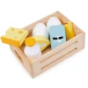 Mentari Wooden Play Food – Box of Dairy Products