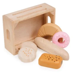 Mentari, Wooden Play Food - Box with Bakery Bread
