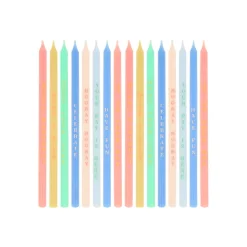 Meri Meri Cake Candles with Party Phrases - Set of 16