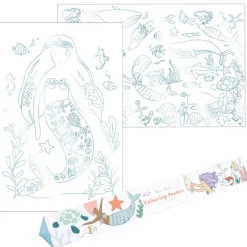 Meri Meri Coloring Posters, Mermaid