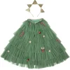 Meri Meri Costume, Christmas Tree Cape with Headband