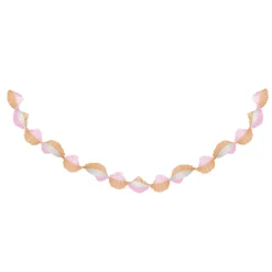 Meri Meri Crepe Paper with Ruffles, Pink and Peach - 3m