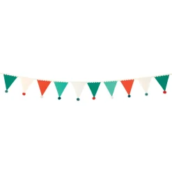 Meri Meri Garland, Pom-pom Flags - 1.8m