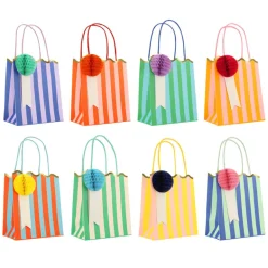 Meri Meri Gift Bags, Stripe Party Bags - Set of 8