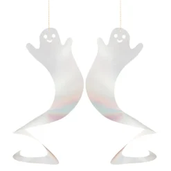 Meri Meri Halloween Decorations, Spinning Ghost - Set of 10