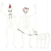 Meri Meri Halloween Decorations, 3 Hanging Skeletons