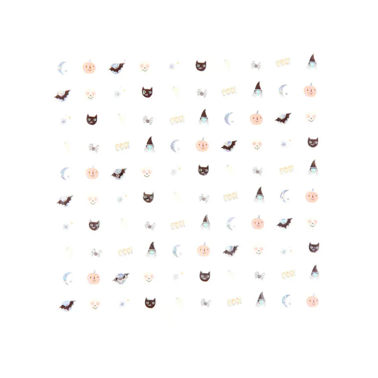 Meri Meri Halloween Nail Stickers – 200 Pieces