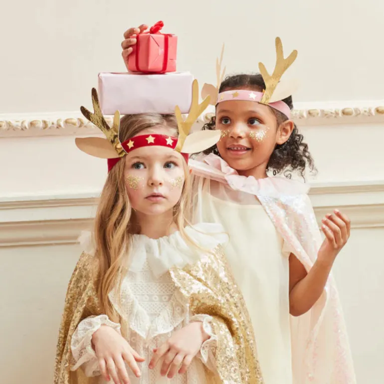 Meri Meri Headbands, Velvet Antlers - Set of 8
