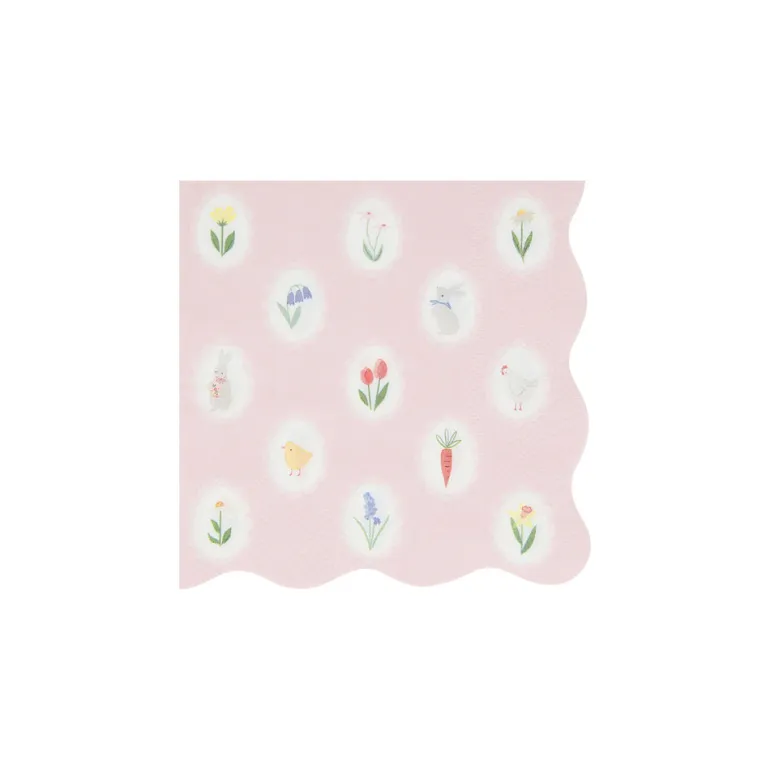 Meri Meri Napkins, Easter, Size S - Easter Cameo
