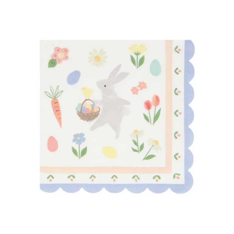 Meri Meri Napkins, Easter, Size L – Easter bunny