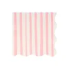 Meri Meri Napkins Size L, Pink Stripe - Pack of 16.