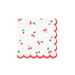 Meri Meri Napkins Size S, Cherry - Pack of 16