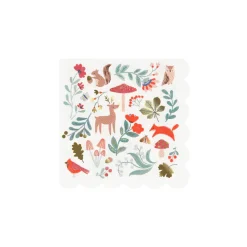 Meri Meri Napkins Size S, Winter Woodland - Pack of 16