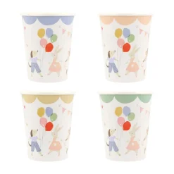 Meri Meri Paper Cups, Animal Friends – Pack of 8