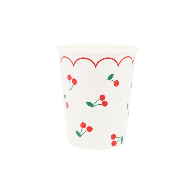 Meri Meri Paper Cups, Cherry - Set of 8