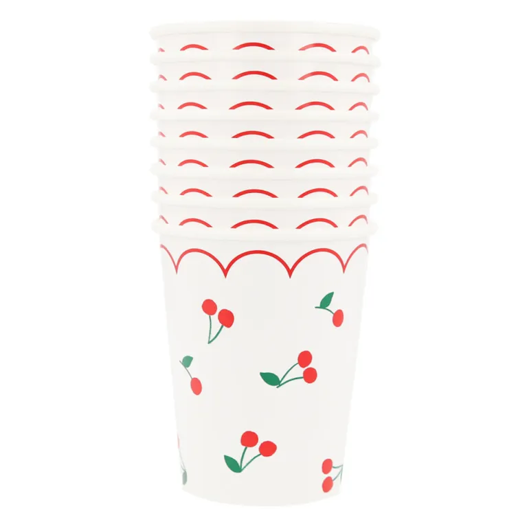 Meri Meri Paper Cups, Cherry - Set of 8