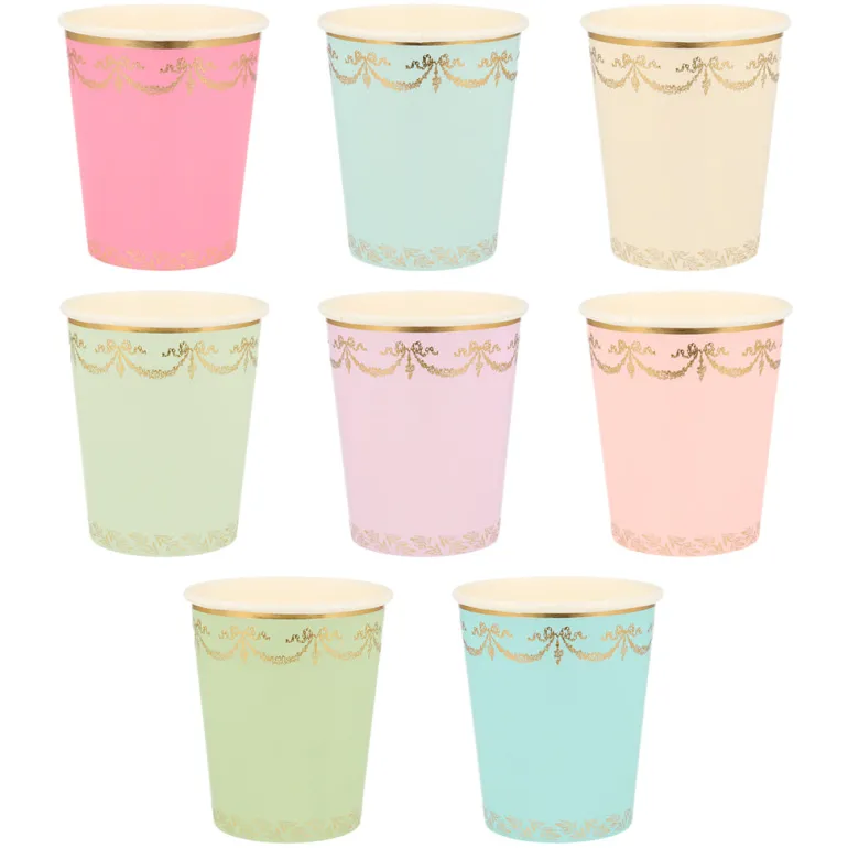 Meri Meri Paper Cups, Ladurée Paris Paper Cups - Set of 8