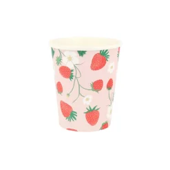 Meri Meri Paper Cups, Strawberry - Pack of 8
