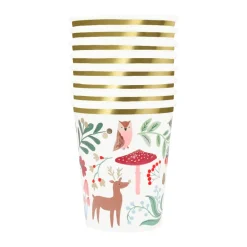 Meri Meri Paper Cups, Winter Woodland – Set of 8