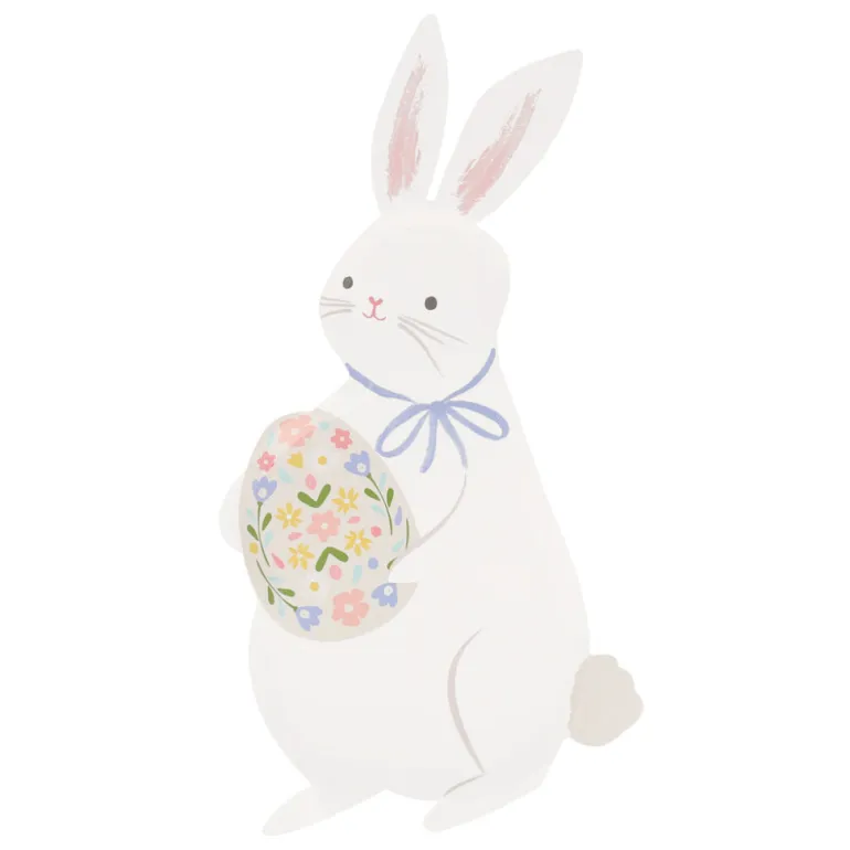 Meri Meri Paper Plates, Easter, Easter Bunny – Pack of 8,