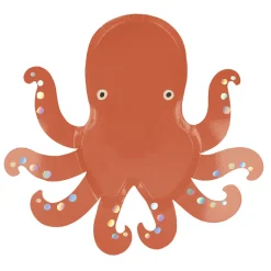 Meri Meri Paper Plates, Octopus - Set of 8