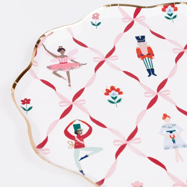 Meri Meri Paper Plates Size L, Nutcracker Ballet - Set of 8