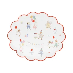 Meri Meri Paper Plates, Size S, Animal Friends - Set of 8