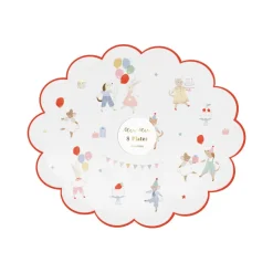 Meri Meri Paper Plates, Size S, Animal Friends - Set of 8