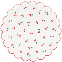Meri Meri Paper Plates, Size S, Cherry – Pack of 8