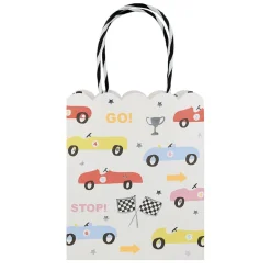 Meri Meri Party Bags, Race Car - Pack of 8
